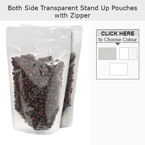 Both Side Transparent Stand Up Pouches