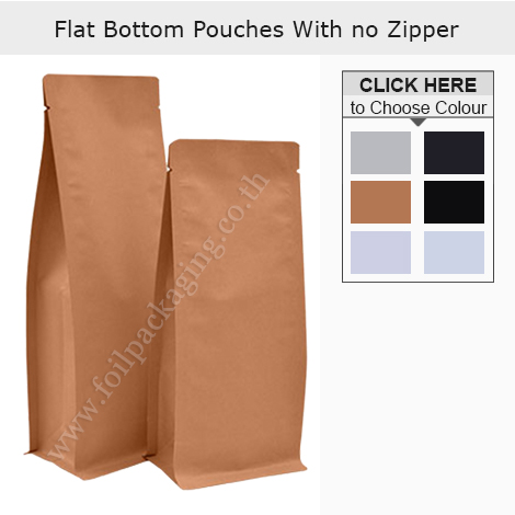 Flat Bottom Pouch No Zipper