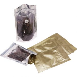 Stand Up Pouch with Zipper & Valve for Coffee Packaging